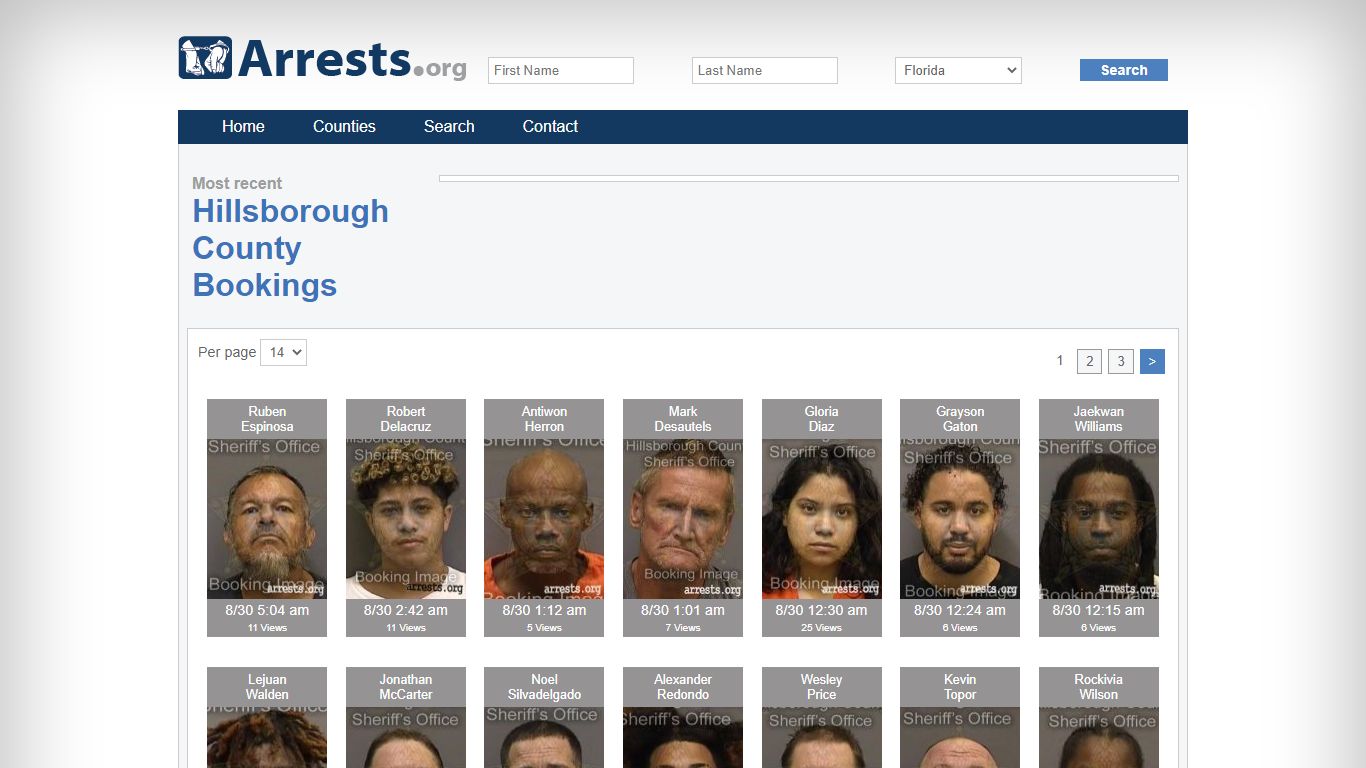 Hillsborough County Arrests and Inmate Search